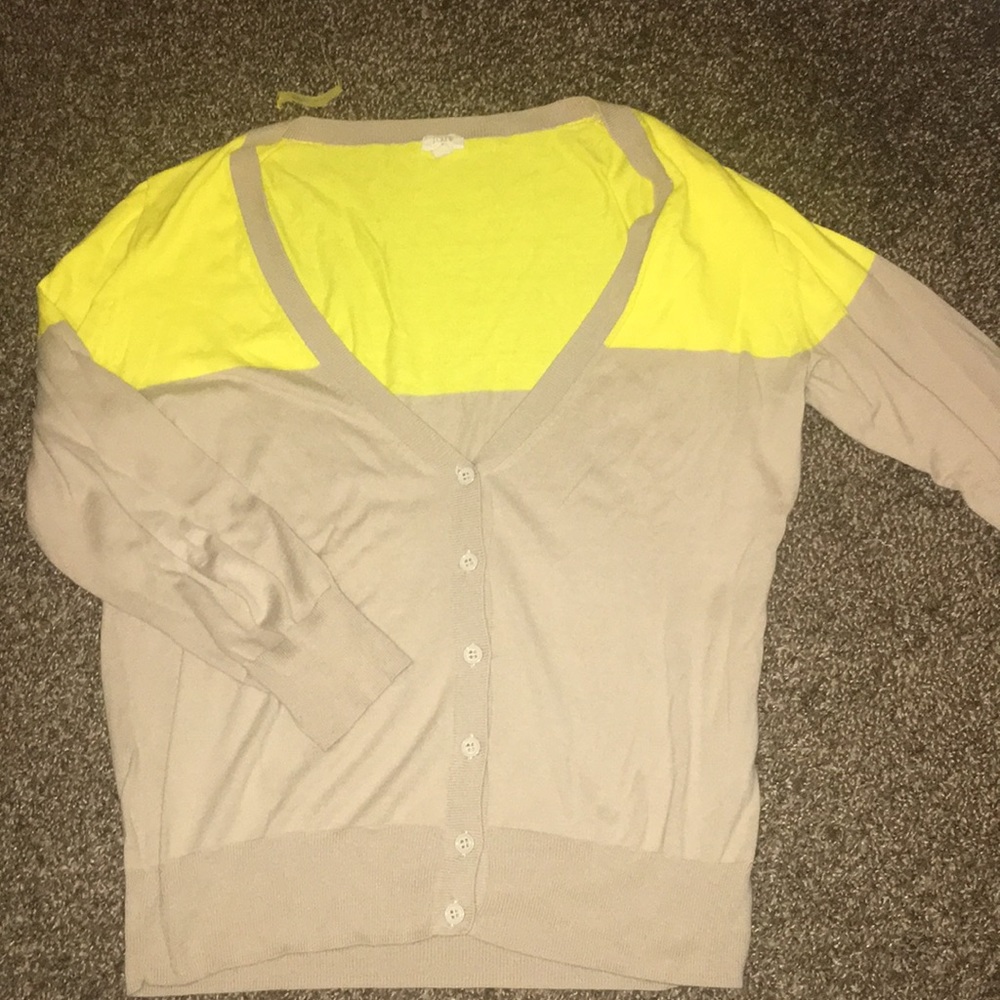 Jcrew color block cardigan